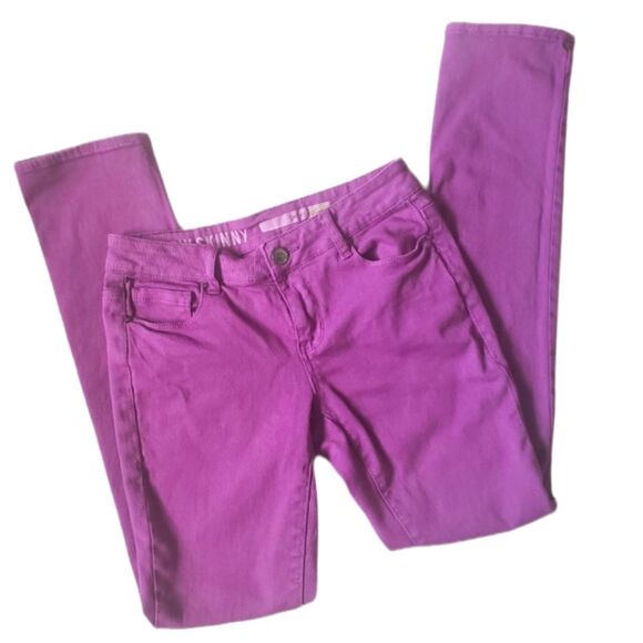 DKNY Purple LUDLOW Skinny Jeans - 2 - Picture 1 of 14